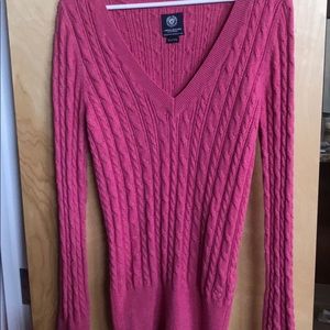 American Eagle red knit sweater XL